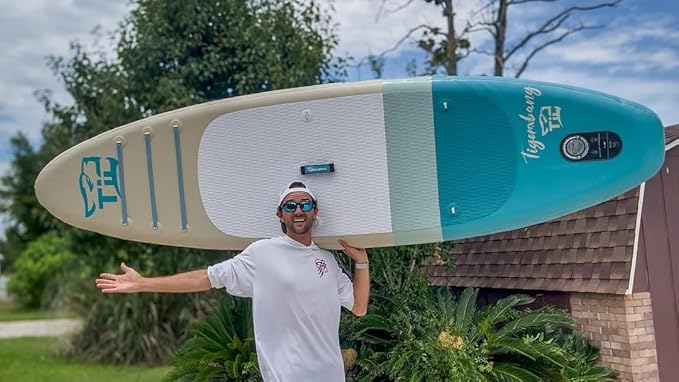 11'6"/11'/10' Inflatable Paddle Board with Complete Accessories, Versatile Premium Paddle Boards for Adults/Youth, Stand Up Paddle Board Polar/Wave/Sunny Wave Collection-StrideForce Fitness