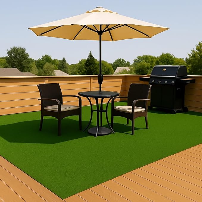 Ottomanson Artificial Turf Golf Hitting Mat 3' x 19' Indoor/Outdoor Waterproof Synthetic Fake Grass for Putting Practice Baseball Football Sports Gym Backyard, Custom Size 2' up to 30'-StrideForce Fitness