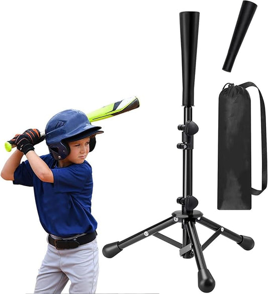 Baseball Tee for Kids,Batting Tee,Softball Tee,tee Stand, Youth Hitting Tee,Teeball Tee,Travel Tee,Easy Adjustable Height 20.5-30.2inch-StrideForce Fitness