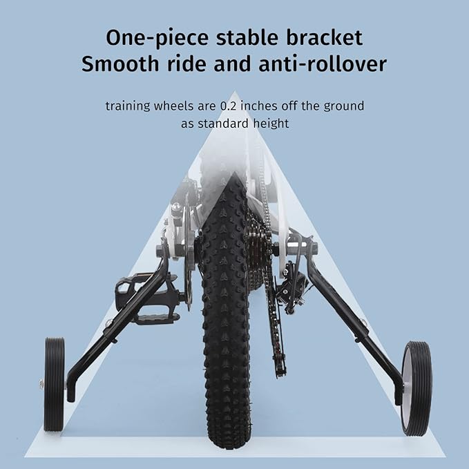 Training Wheels for 24 inch Bike,Compatible for Multi-speed Bike of 20 22 24 Inch,Heavy Duty Training Wheels,1 Pair-StrideForce Fitness