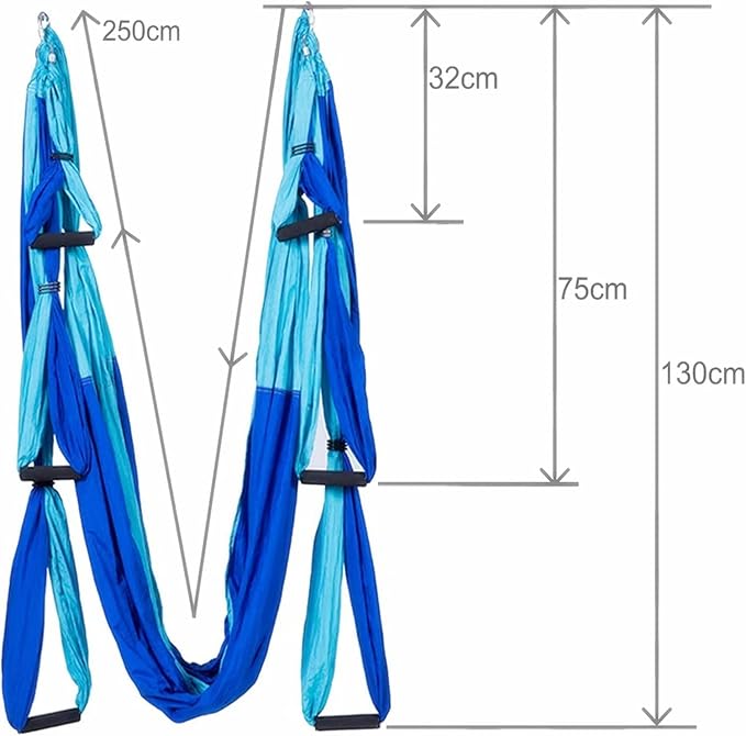 Aerial Yoga Swing Set, Ultra Strong Hammock Trapeze Extension, Antigravity Ceiling Hanging Sling Inversion Exercises-StrideForce Fitness