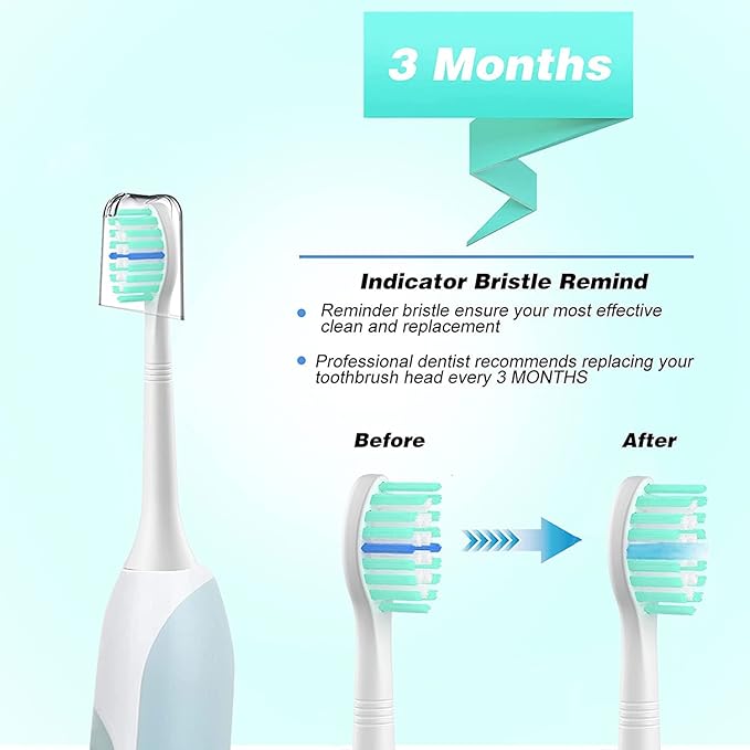 Replacement Toothbrush Heads Compatible with Philips Sonicare:10 Pack Professional Electric Brush Heads for 4100 6100 &More Snap-on Handles