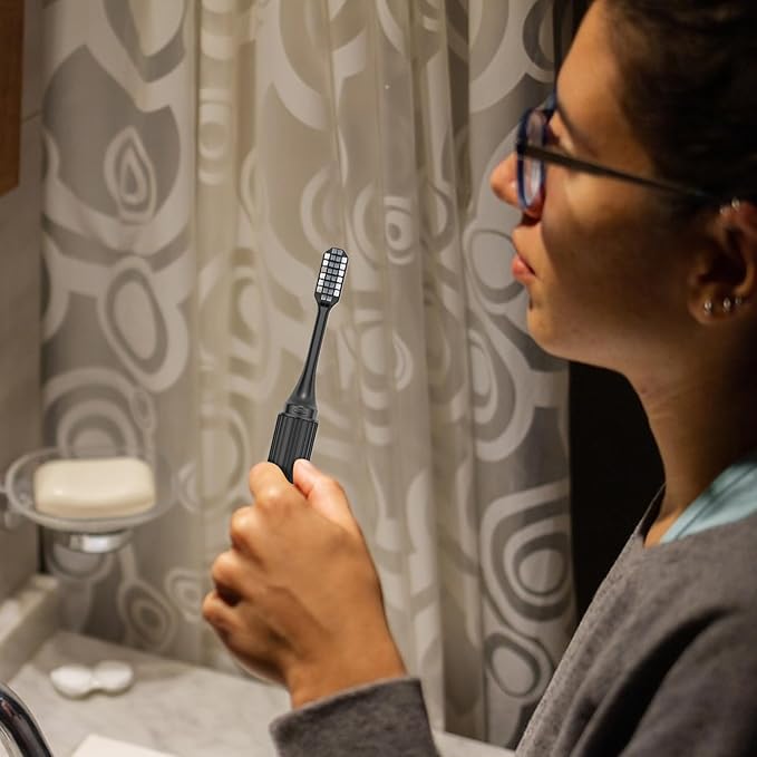 Orthodontic Toothbrush - Folding Portable Travel Toothbrush | Soft Bristle Braces Cleaning Set | Care Solution Sensitive Gum Support for Adults, Kids, Business Trip Daily Multiple Used