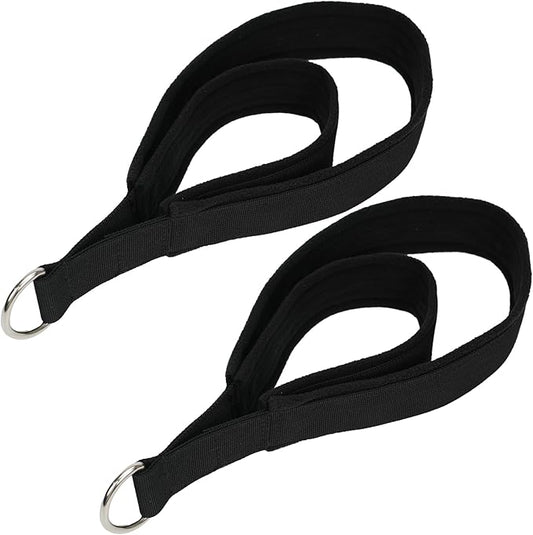 Pilates Straps Soft Padded 1 Pair Double Loop Straps D-Ring for Reformer Home Gym Workout Accessories Fitness Yoga Exercise-StrideForce Fitness
