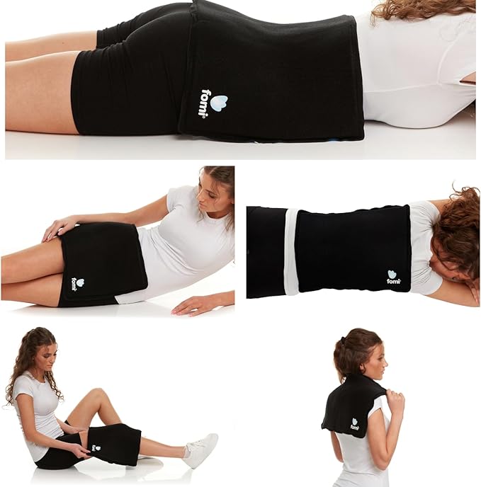 Premium Large Hot Cold Solid Gel Pack by FOMI Care | 18” x 12” | Soft, Comfortable Ice Wrap for Back, Shoulder, Knee, Thigh Pain Relief | Oversized, Flexible Cool Compress | Freezable, Microwaveable-StrideForce Fitness