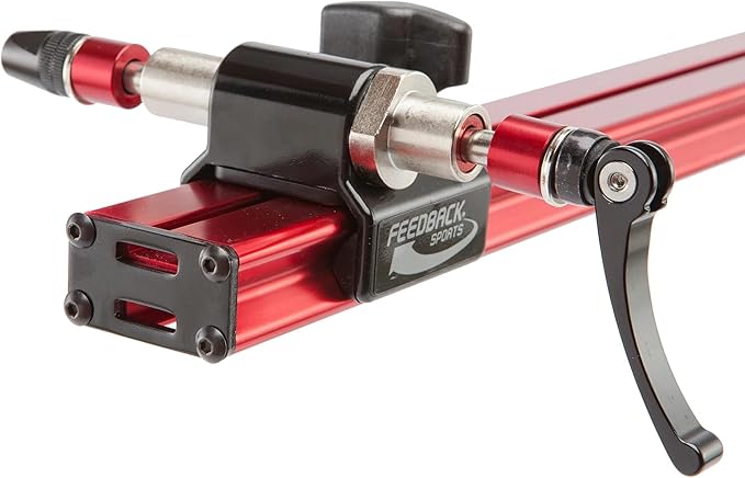 FEEDBACK SPORTS | Sprint Bike Repair Stand | Compact Bicycle Workstand W/Tripod Base | 360-Degree Rotation | Dropout Style Mount | Red-StrideForce Fitness