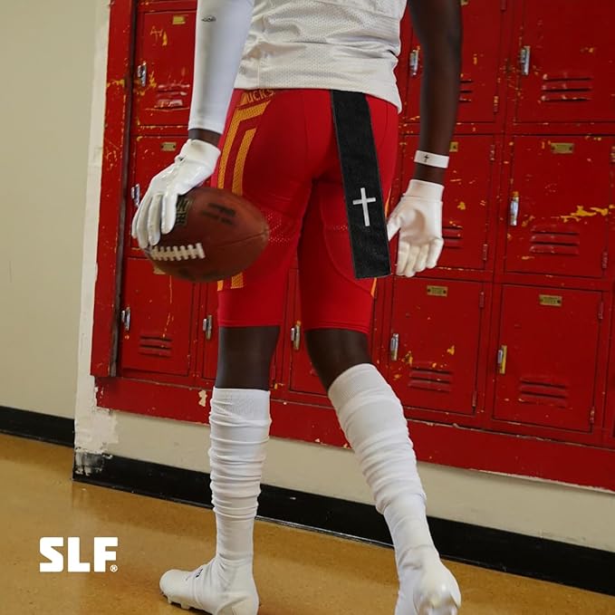 SLEEFS Faith Cross Black Thin Football Towel-StrideForce Fitness