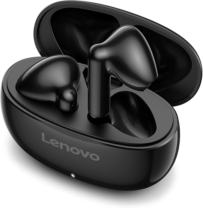 Lenovo E310 True Wireless Stereo Earbuds Bluetooth 5.3 ENC Noise-Cancelling Black In-Ear Headphones 13mm Speaker Type-C Charging 20h Battery Life for Music Calls Comfortable Fit Wireless Earbuds-StrideForce Fitness