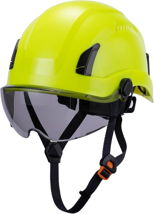 Land Helmets EcoPro Safety Helmet - ANSI/ISEA Z89.1-201 Type 1 Class C Vented - OSHA Approved - Lightweight Helmet with 6 Pt Suspension for Arborist, Industrial & Fall Protection-StrideForce Fitness