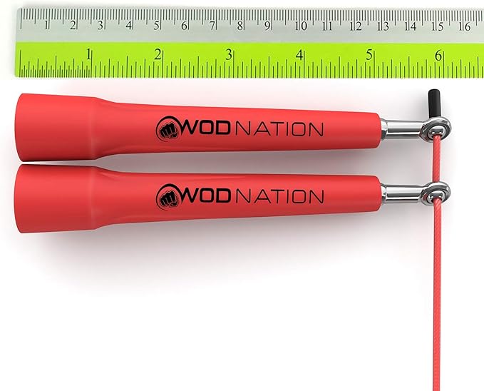 WOD Nation Adjustable Speed Jump Rope For Men, Women & Children - Blazing Fast Fitness Skipping Rope Perfect for Boxing, MMA, Endurance-StrideForce Fitness