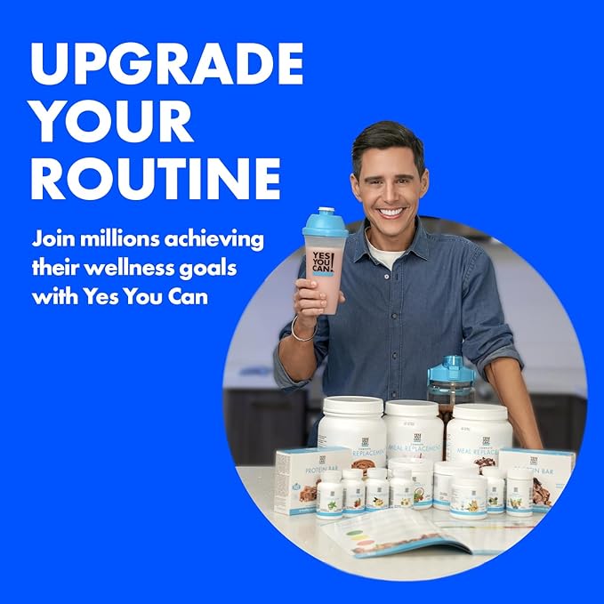 Yes You Can! Meal Replacement Shake - 20G Protein, 5G Fiber, 21 Vitamins & Minerals - Meal Replacement Protein Powder - Complete All-in-One Nutrition - 15 Servings (Vanilla) - 2 Pack-StrideForce Fitness