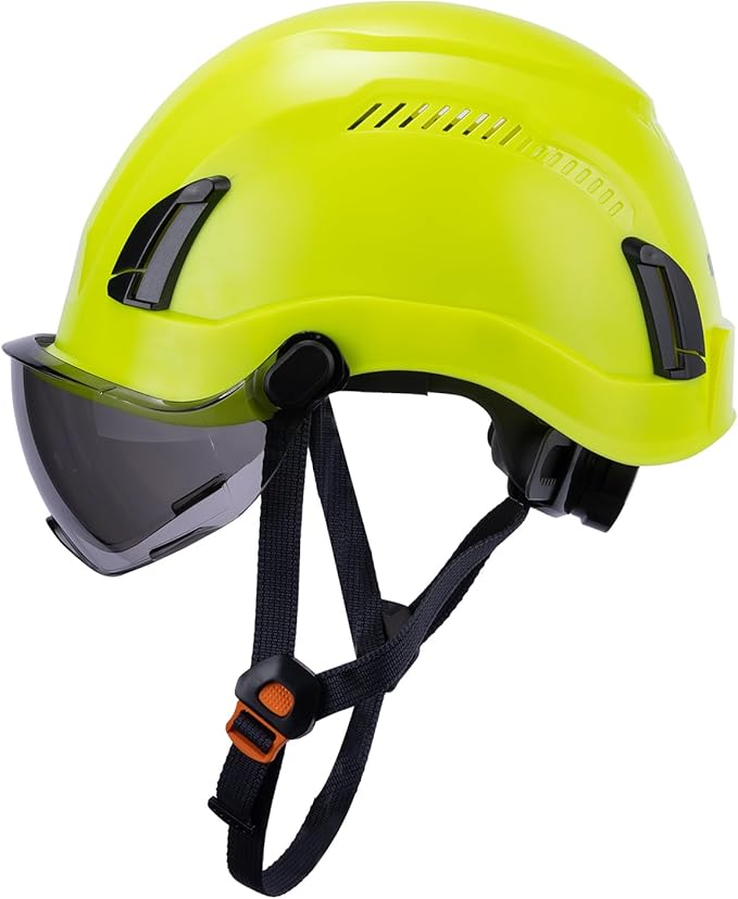Land Helmets EcoPro Safety Helmet - ANSI/ISEA Z89.1-201 Type 1 Class C Vented - OSHA Approved - Lightweight Helmet with 6 Pt Suspension for Arborist, Industrial & Fall Protection-StrideForce Fitness
