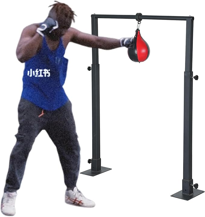 Speed Bag Boxing Punching Bag Training：No Bag Boxing.Adjustable Feight for Professional Training, Zpeed Response Training Stand-StrideForce Fitness