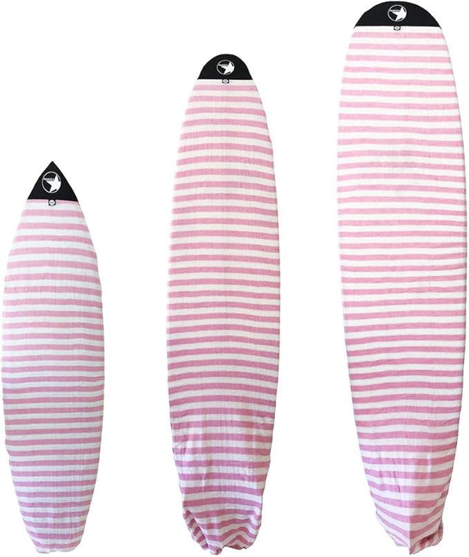Surf Squared Surfboard Sock Cover and Paddleboard Cover - Lightweight Stretch Protective Surfboard Bag - Surfing Accessories - Shortboard, Longboard, Hybrid, Wakesurf, Standup Paddleboard SUP-StrideForce Fitness