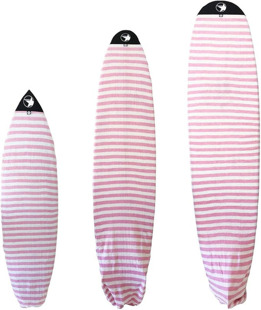 Surf Squared Surfboard Sock Cover and Paddleboard Cover - Lightweight Stretch Protective Surfboard Bag - Surfing Accessories - Shortboard, Longboard, Hybrid, Wakesurf, Standup Paddleboard SUP-StrideForce Fitness