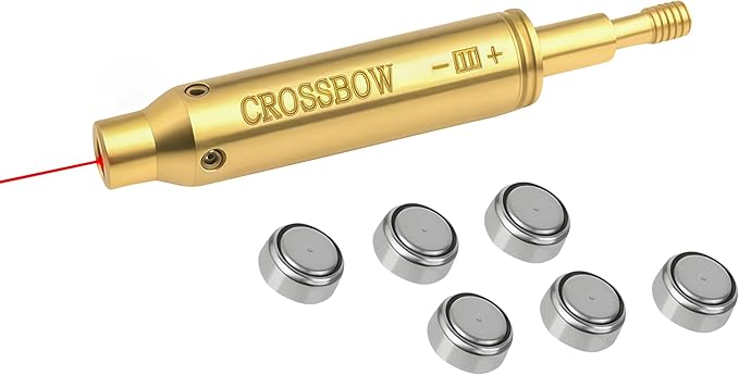 GOTICAL Archery Crossbow Bow Arrow Red Laser Sighting Tool Boresighter Bore Sight-StrideForce Fitness