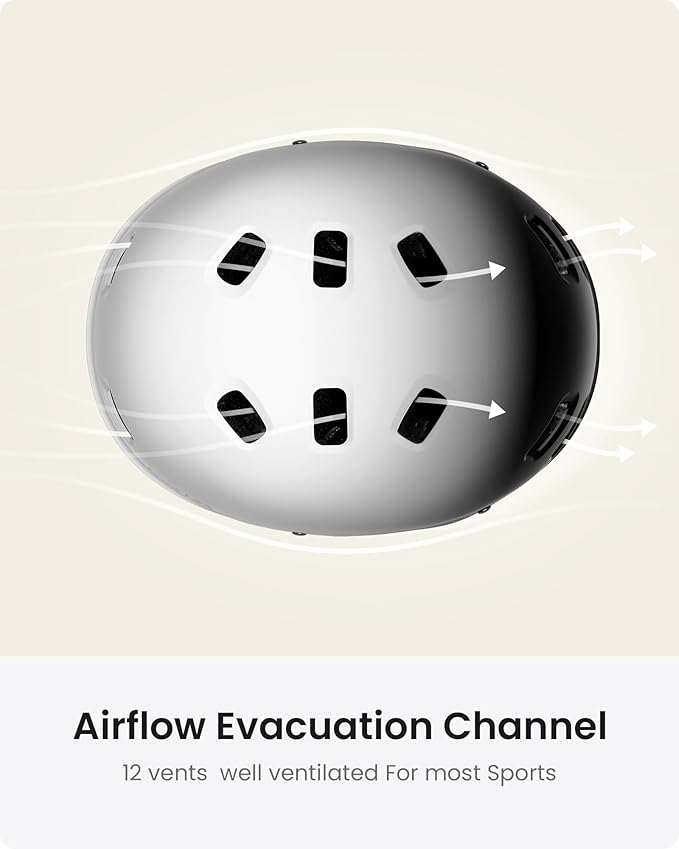 OutdoorMaster Skateboard Cycling Helmet - Two Removable Liners Ventilation Multi-Sport Scooter Roller Skate Inline Skating Rollerblading for Kids, Youth & Adults-StrideForce Fitness