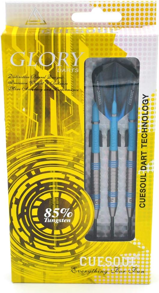 CUESOUL Professional Tungsten Steel Tip Dart Set 85% Tungsten 22g/24g/26g-Glory Series-StrideForce Fitness