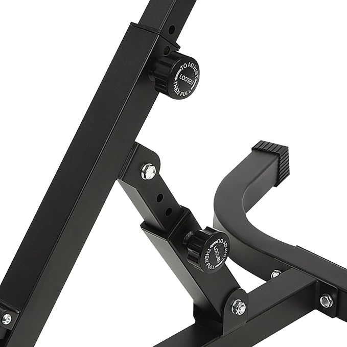 Multi-Functional Roman Chair Back Extension Machine, 8-Level Adjustable Hyperextension Bench Ab Sit Up Bench Upper and Lower Body Workout Machine Build Muscle for Gym, Home-StrideForce Fitness