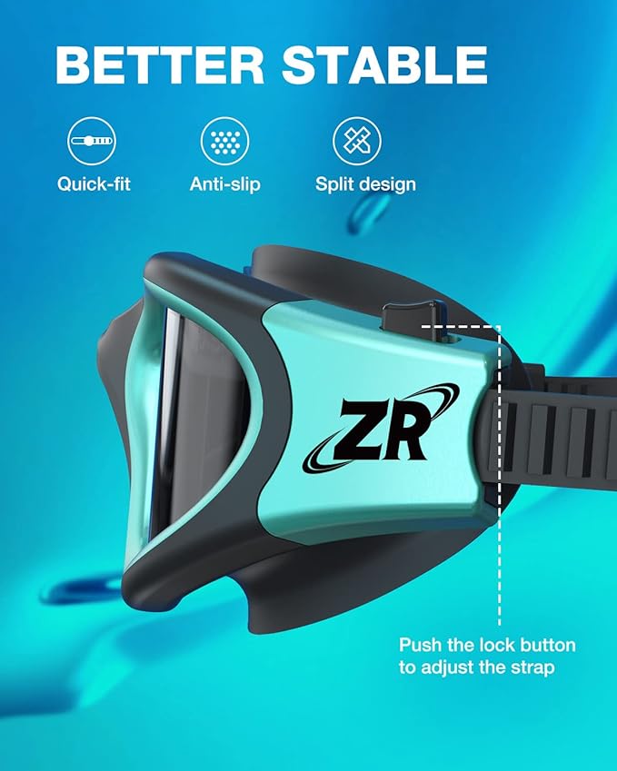ZIONOR Swim Goggles, G1 MAX Polarized Anti-Fog Swimming Goggles for Men Women-StrideForce Fitness