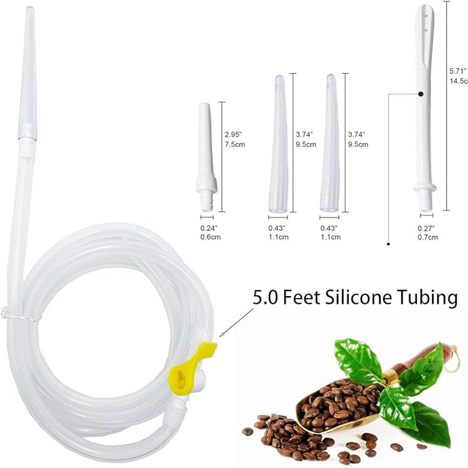 Enema Kit – 2L Enema Bag– 5.0ft. Long Silicone Hose – 5 Multi-Size Reusable Tips – Controlled Water Flow – for Colon Detox Cleanse Enemas-StrideForce Fitness