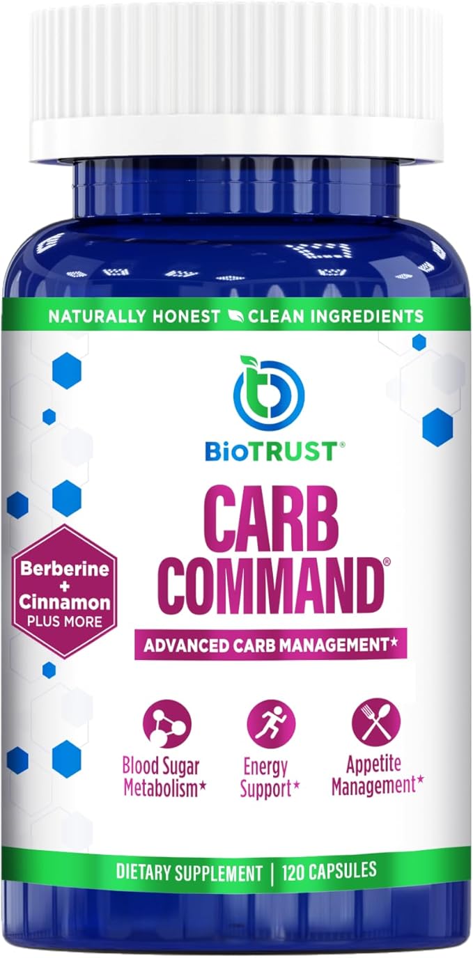 BioTrust Carb Command - Carb Management Supplement, Metabolic Support for Ketosis, Supports Keto, Low Carb and Paleo Lifestyle (60 Servings)-StrideForce Fitness