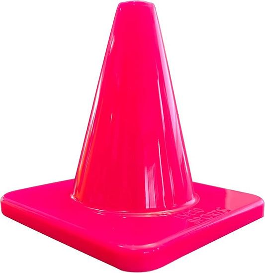 LVL10 Pro Training Cones - 6" Soccer Training Cones for Sports - for Basketball, Football, Basketball and Agility Drills - Soccer Field Markers That Won't Crack, Slide or Fly-StrideForce Fitness