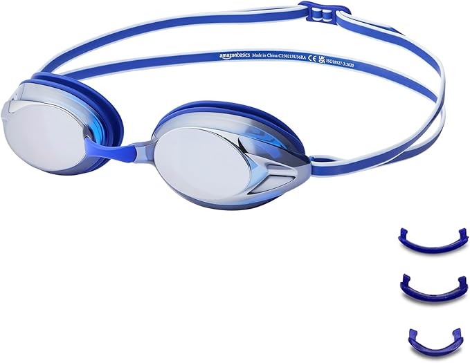 Amazon Basics Unisex Swim Goggles-StrideForce Fitness