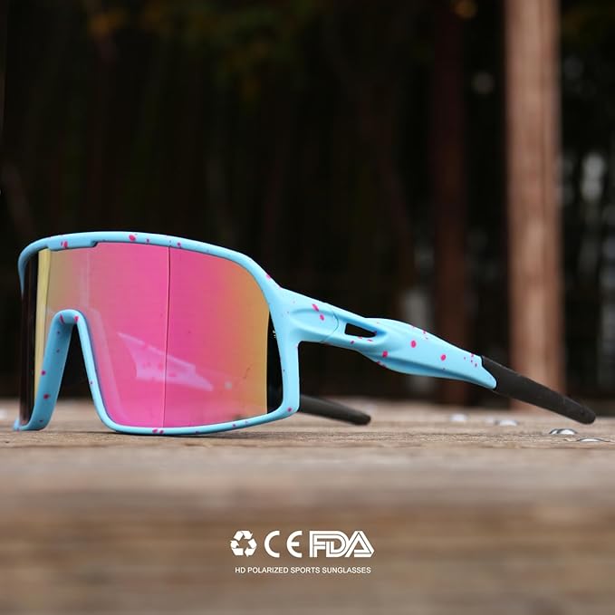 Polarized Sports Sunglasses for Men and Women Cycling Glasses UV Protection Goggles for Mountain Bike Running Fishing-StrideForce Fitness