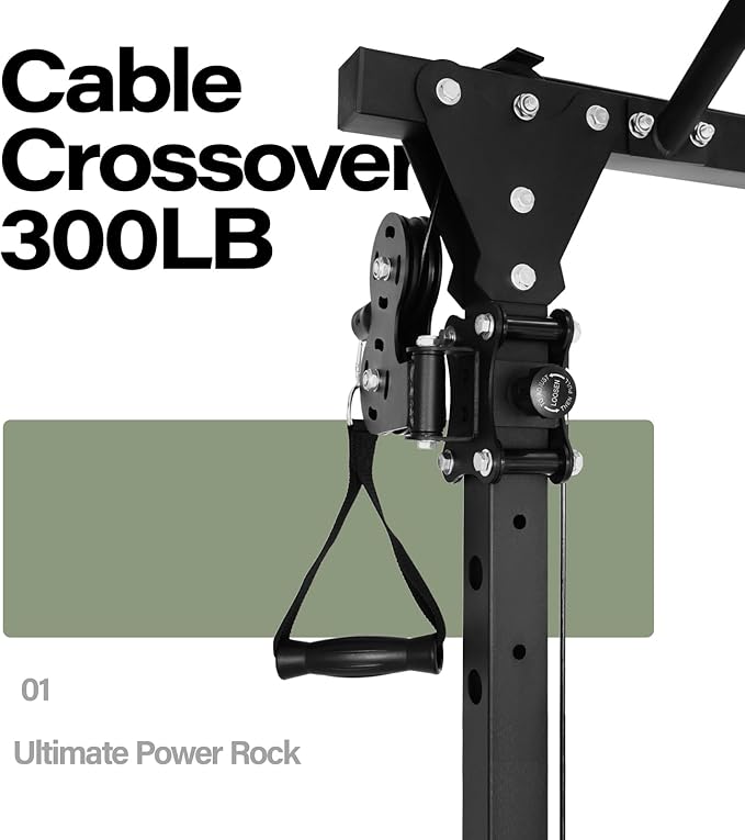 MAJOR FITNESS Drone1 Power Cage - Multi-Function Power Rack for Home Gym, Squat Rack, Cable Crossover System, for Strength Training, Heavy-Duty Steel Construction-StrideForce Fitness