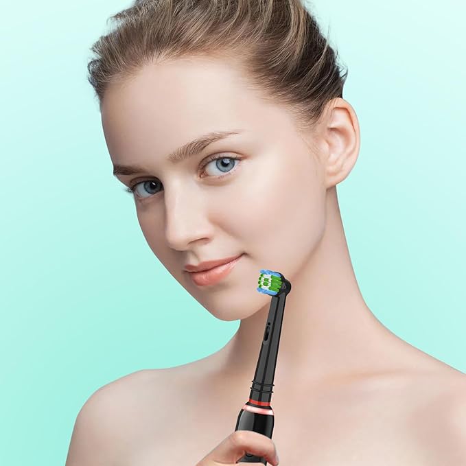 Replacement Heads Compatible with Braun Oral B Pro 1000/7000/9600/5000,Electric Toothbrush Heads Brush Heads Compatible with Oral B Braun