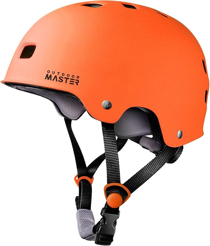 OutdoorMaster Skateboard Cycling Helmet - Two Removable Liners Ventilation Multi-Sport Scooter Roller Skate Inline Skating Rollerblading for Kids, Youth & Adults-StrideForce Fitness