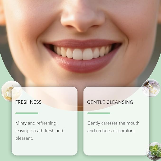 Spearmint Oil Pulling Rinse, Cold-Pressed Coconut Oil for Whitening Teeth Mouthwash, 237ML/8 FL.OZ Powerful Organic Peppermint Oil Maintain Gum Health & Oral Cleaner & Freshness Breath, Mint (1)