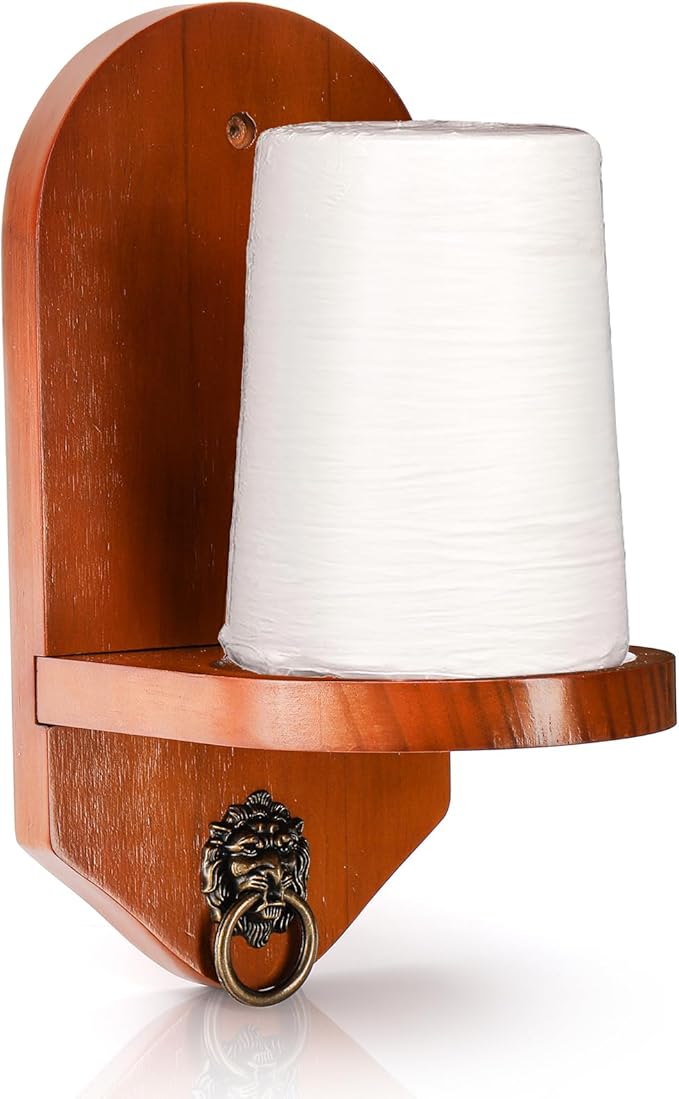 Wall Mounted Cone Chalk Holder, Solid Wood Pool Hand Chalk Holder, Billiards Pool Table Cone Chalk Holder with Beveled Edge and Hardware, Pool Table Accessories-StrideForce Fitness