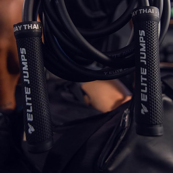 Muay Thai 3.0 Weighted Jump Rope for Men & Women - Professionally Designed for High-Intensity Training | MMA & Fitness - Full Body Workout Weighted Rope-StrideForce Fitness