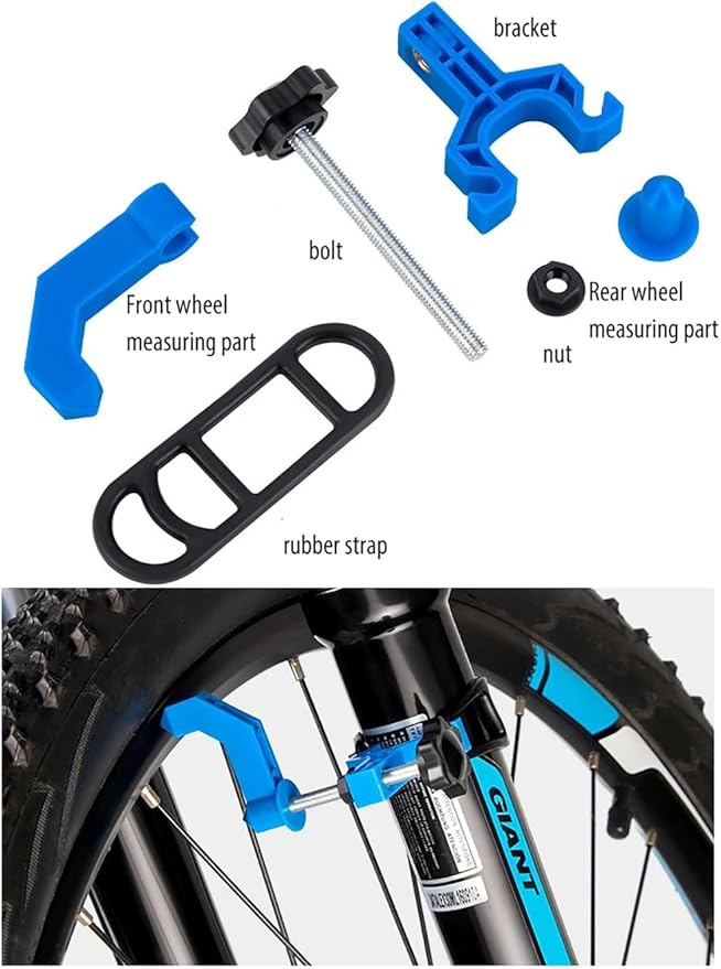 Portable Bicycle Wheel Truing Stand Bike Mini Rims Adjustment Repair Mount Tools Spoke Wrench Black-StrideForce Fitness