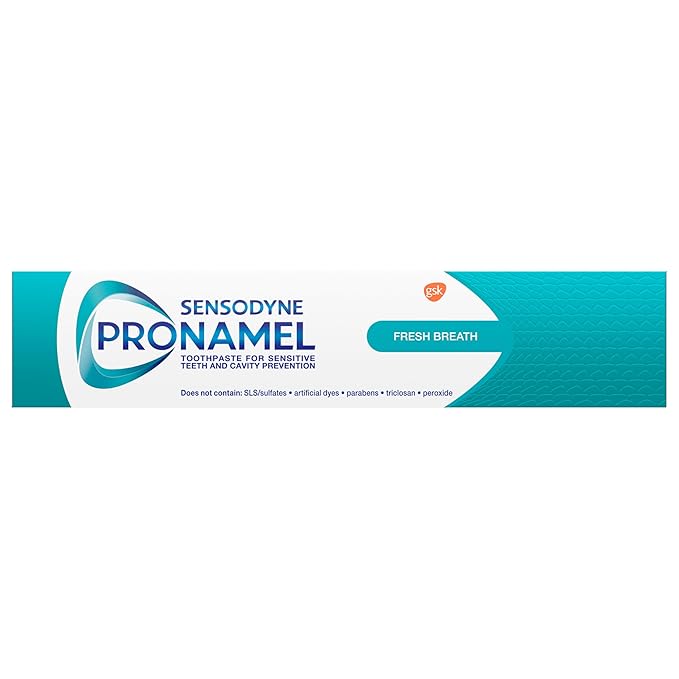 Sensodyne Pronamel Fresh Breath Enamel Toothpaste for Sensitive Teeth and Cavity Protection, Fresh Wave - 4 oz (4 Pack)