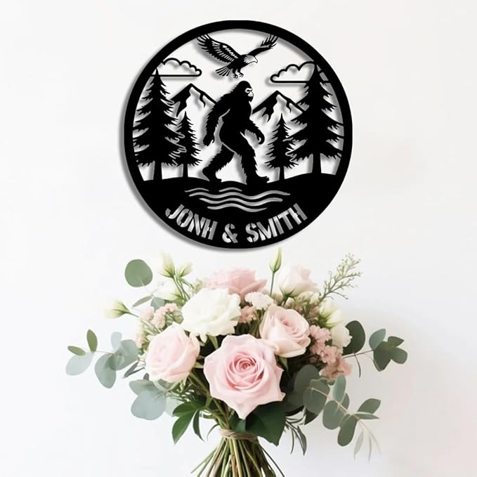 Personalized Metal Name Sign | Custom Family Wall Art & Split Letter Name | Indoor Metal Decor Gift | Decorations for Dad Mens Home Garden-StrideForce Fitness