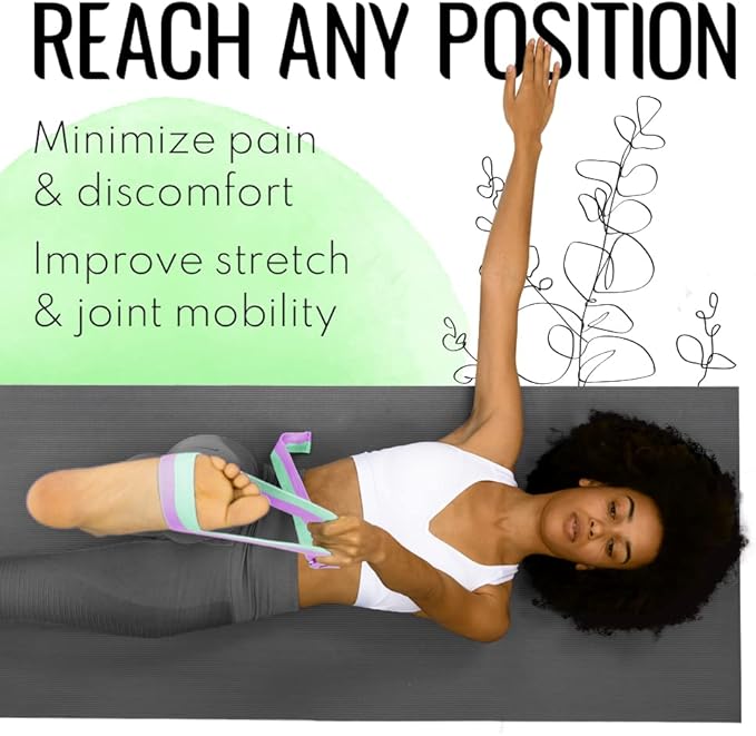 TECEUM Yoga Strap & Mat Strap – 2 IN 1 – Cotton – 6 ft 8 ft 10 ft (30+ colors) – Adjustable Non-Slip Belt for Yoga, Pilates, Stretching, Physical Therapy, Fitness & Home Workout – For Carrying Mats-StrideForce Fitness