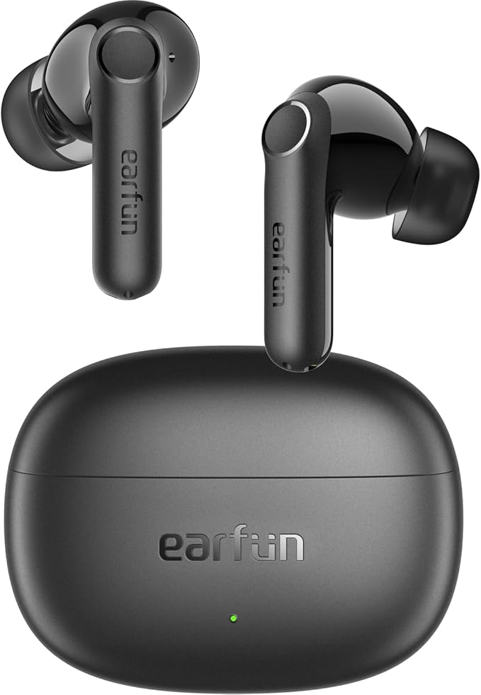 EarFun Air Life Wireless Earbuds, 12mm Driver with Deep Bass, Bluetooth 5.4 in-Ear Earbuds, 4 Mics AI ENC Call, 35H Playtime, 30 Preset EQs Via App, Comfortable Fit, Fast Charging, IPX5 Waterproof-StrideForce Fitness