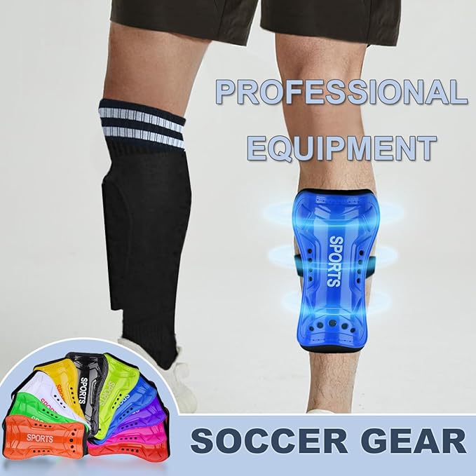 Youth Soccer Shin Guards for Kids Shin Pads Child Calf Protective Gear Protective Soccer Equipment for Boys Girls Children 3-15 Years Old-StrideForce Fitness