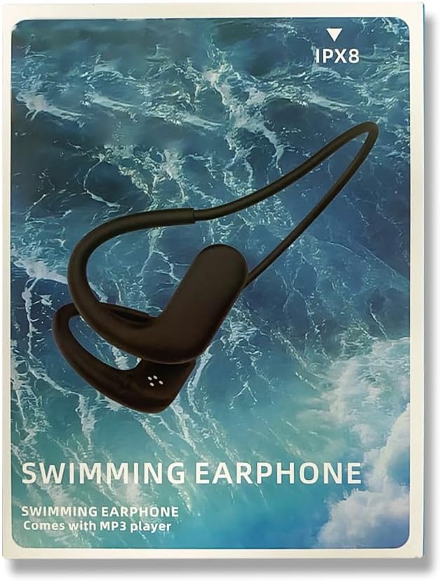 LOBKIN Waterproof Earbuds for Swimming, Bone Conduction Headphones IPX8 Swimming Headphones 8GB Memory Bluetooth 5.4 Wireless 8H Playtime in Ear Underwater Sport Earphones for Swimming, Running-StrideForce Fitness