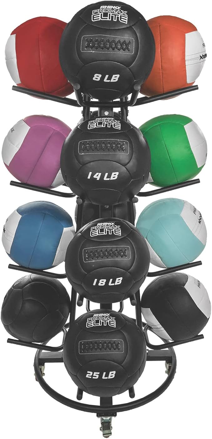 Champion Sports Medicine Ball Storage – Durable Trees & Racks, Multiple Styles, Sizes & Color Options for Organizing Medicine Balls in Home Gym or Fitness Facility-StrideForce Fitness