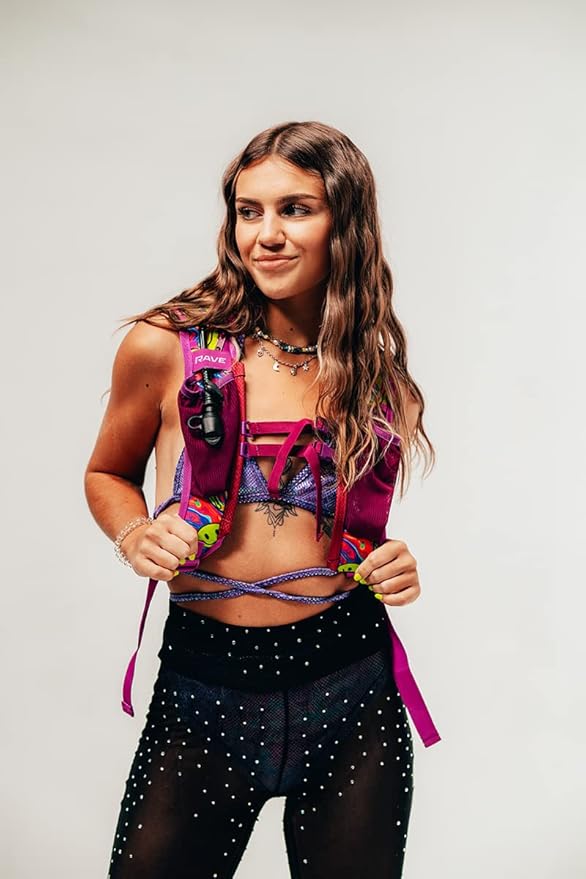 RaveRunner® Anti-Theft Hydration Backpack | Rave Hydration Pack, Festival Water Bag, Hydropack Rave, Hydration Pack EDC-StrideForce Fitness