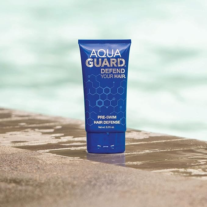 AQUA GUARD Pre-Swim Hair Defense | No More Swim Hair | Prevents Chlorine Damage + Softens Hair While Swimming | Made in California | Color Safe, Leaves Hair Smelling Great | 5.3 oz-StrideForce Fitness
