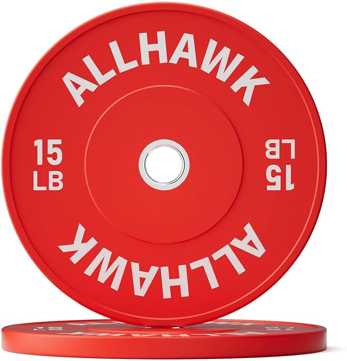 Colorful Olympic Bumper Plates, 2-inch Stainless Steel Insert, Virgin Rubber Weight Plate Set for Barbell Weight Lifting and Strength Training Home Gym-StrideForce Fitness