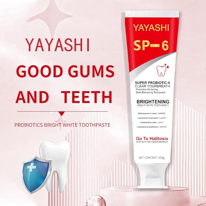 SP-6 Toothpaste, Ultra Whitening, Deep Cleaning and Fresh Breath, Fresh Breath, Stain Removing Toothpaste for Teeth Color Correcting (1Pcs-120g)