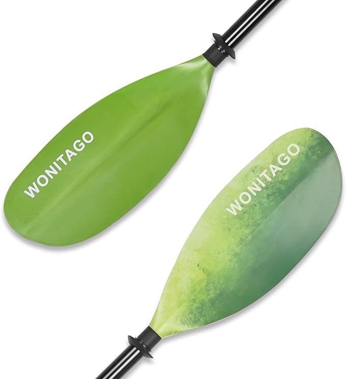 Kayak Paddles with Alloy Shaft and PP Blade, Floating Kayaking Oars, Adjustable 230-250 cm/90-98 Inches, 210-230 cm/82-90 Inches-StrideForce Fitness