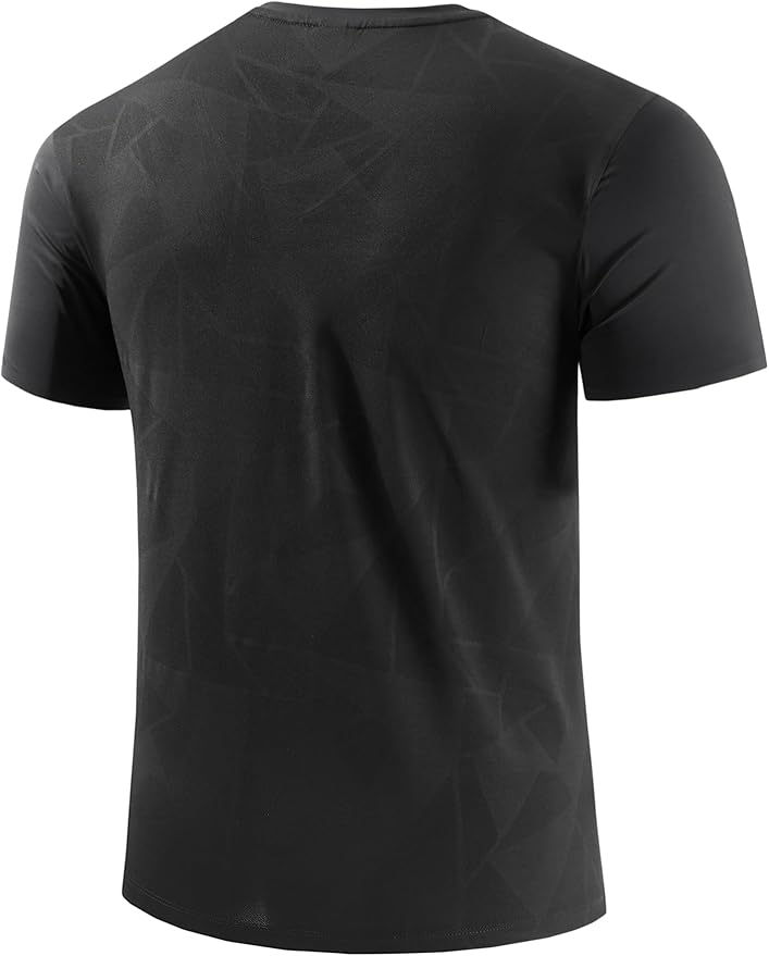 Mens Seamless Workout T-Shirts Lightweight Moisture Wicking Running Hiking Camping Tennis Pickleball Shirts for Men-StrideForce Fitness