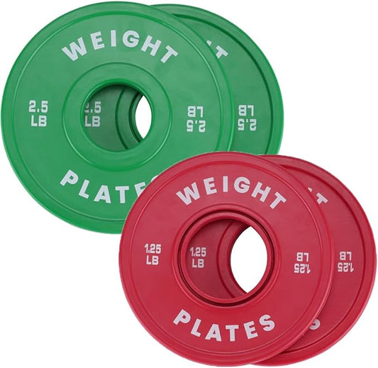 2 in Change Plates 1.25LB Pairs 2.5LB Pairs 5LB Pairs 10LB Pairs 17.5 LB 37.5 LB Set Fractional Weight Plates Set,Bumper plates for Gym Home,Rubber Coating & Steel-StrideForce Fitness